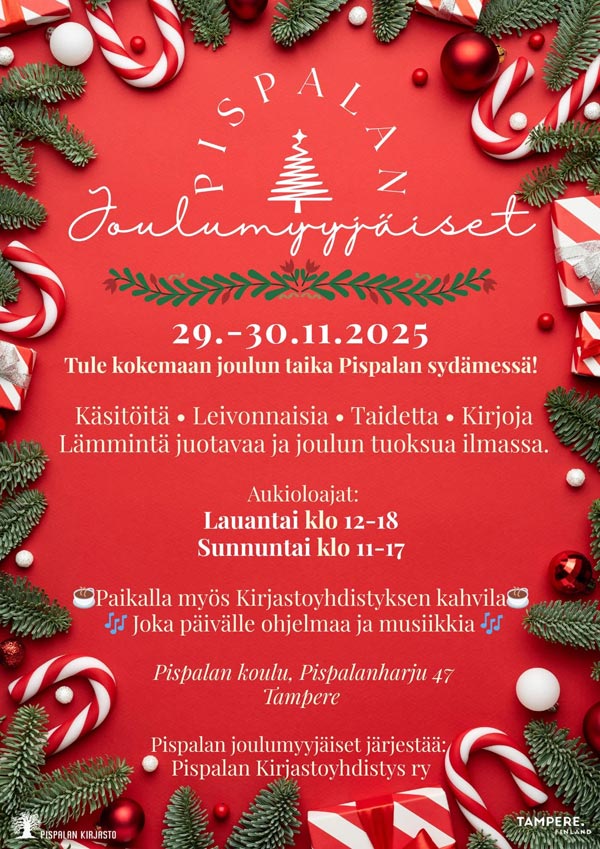 Pispalan Joulumyyjaiset - RASTA-S esiintyy 29.11. klo 17
